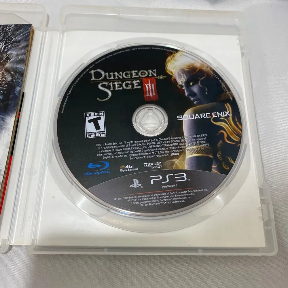 Dungeon Siege III For PlayStation 3 With Case And Manual PS3